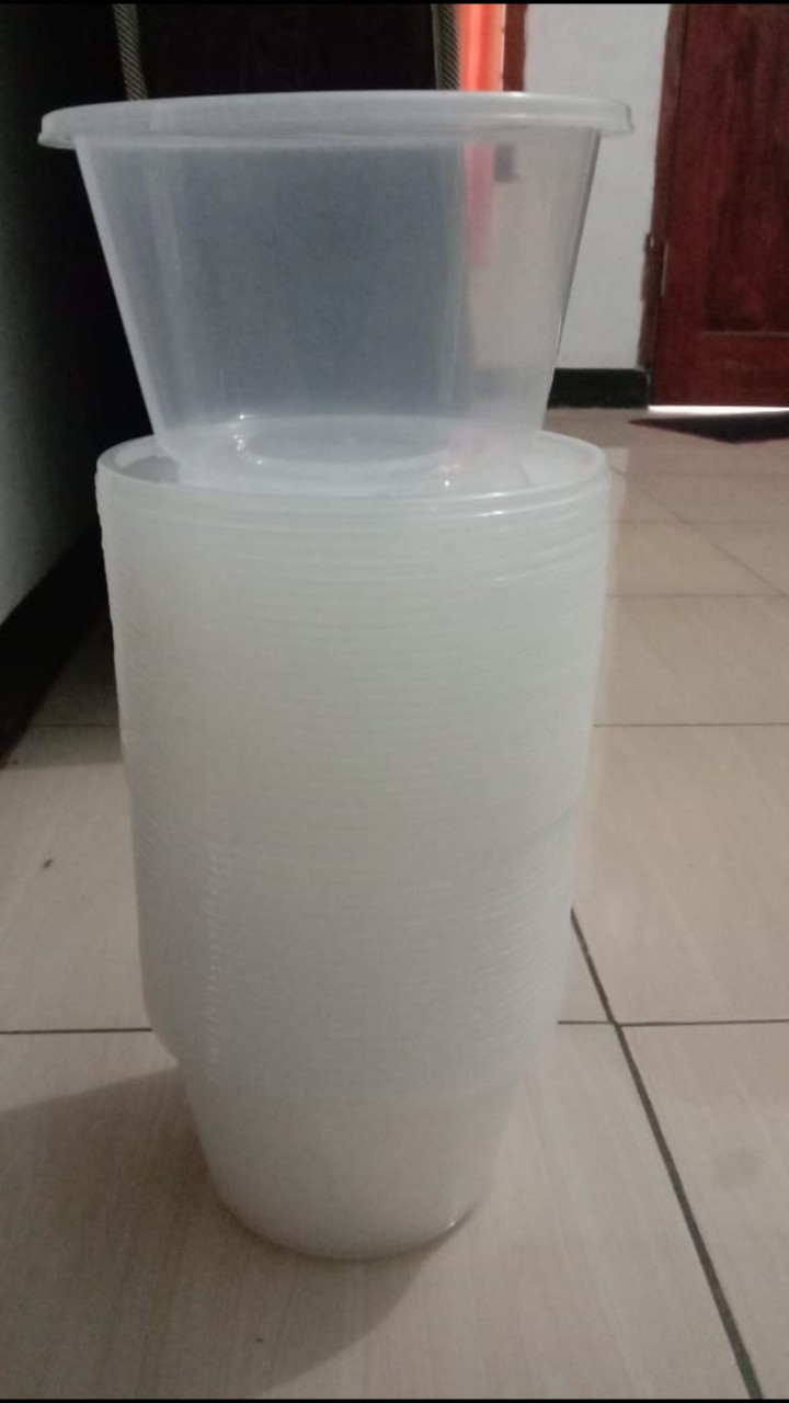 Thinwall Cup 1500ml Thinwall Bowl 1500ml Mangkok Plasti Besar 1500ml