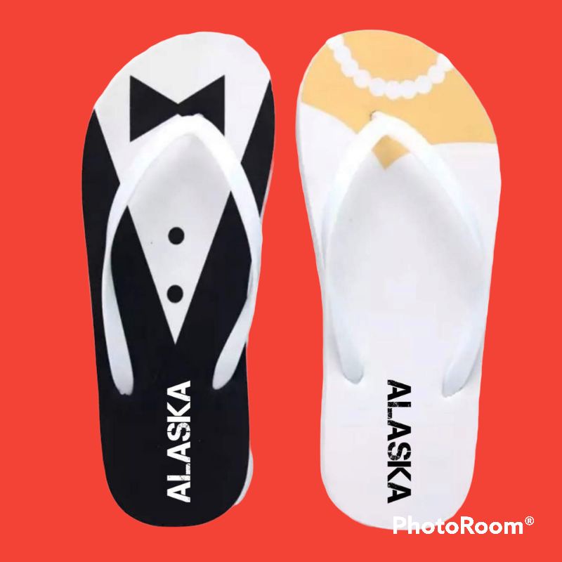 SANDAL JEPIT WANITA MOTIF ALASKA