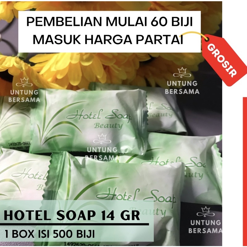 ♥️ UB ♥️ SABUN HOTEL BEAUTY 14 gram | MINIMAL ORDER 10 BIJI