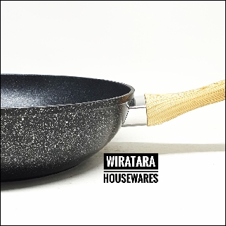 YOSHIKAWA 24CM WOK  PAN KERAMIK  ANTI LENGKET PANCI CERAMIC 