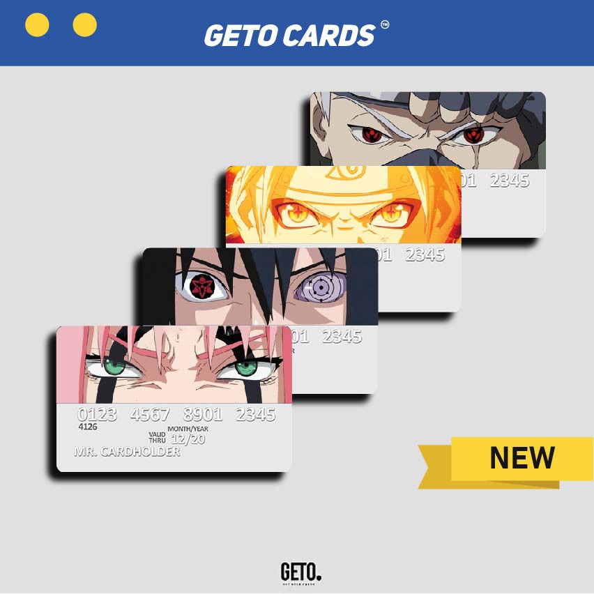 Stiker Sticker Skin Kartu Atm Anime Naruto Team 7 Special Hologram | Getocard Getocards
