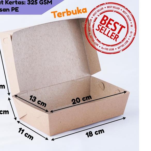 

@@ F015 @@ KRAFT PAPER BOX / PAPER BOX MAKANAN KODE LB02K4 100PCS PEMBELIAN BANYAK LEBIH MURAH @@@