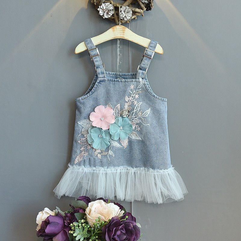 Flower Jeans Overall Tutu overall jeans rok tutu import