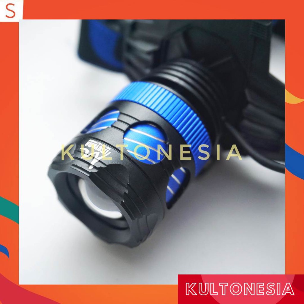 Senter Kepala / Headlamp | Cahaya Putih dan Kuning LED 2 CREE Mitsuyama MS-2811SC