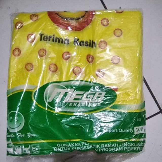 Kantong Plastik Terimaksih berwarna Uk 17&amp;24