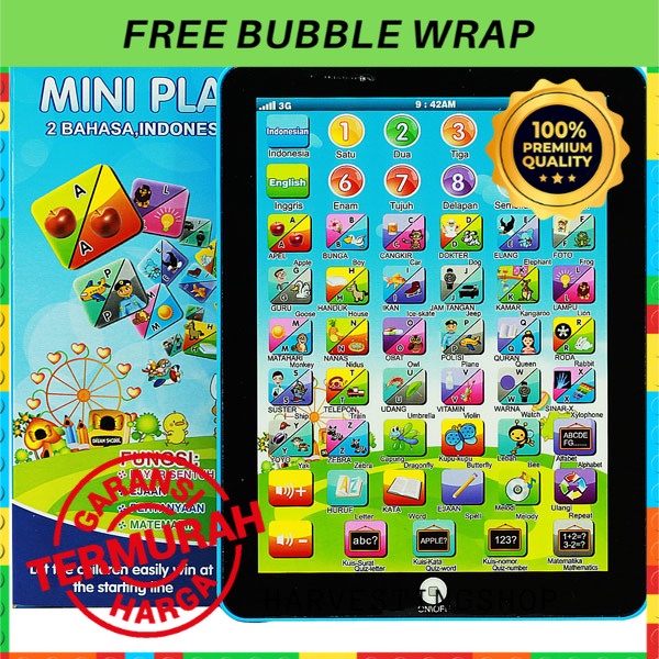 Mainan Edukasi Playpad Anak Ipad Belajar Cowok Cewek Kado Hadiah Ulang Tahun Ultah Edukatif 1 2 3 4 