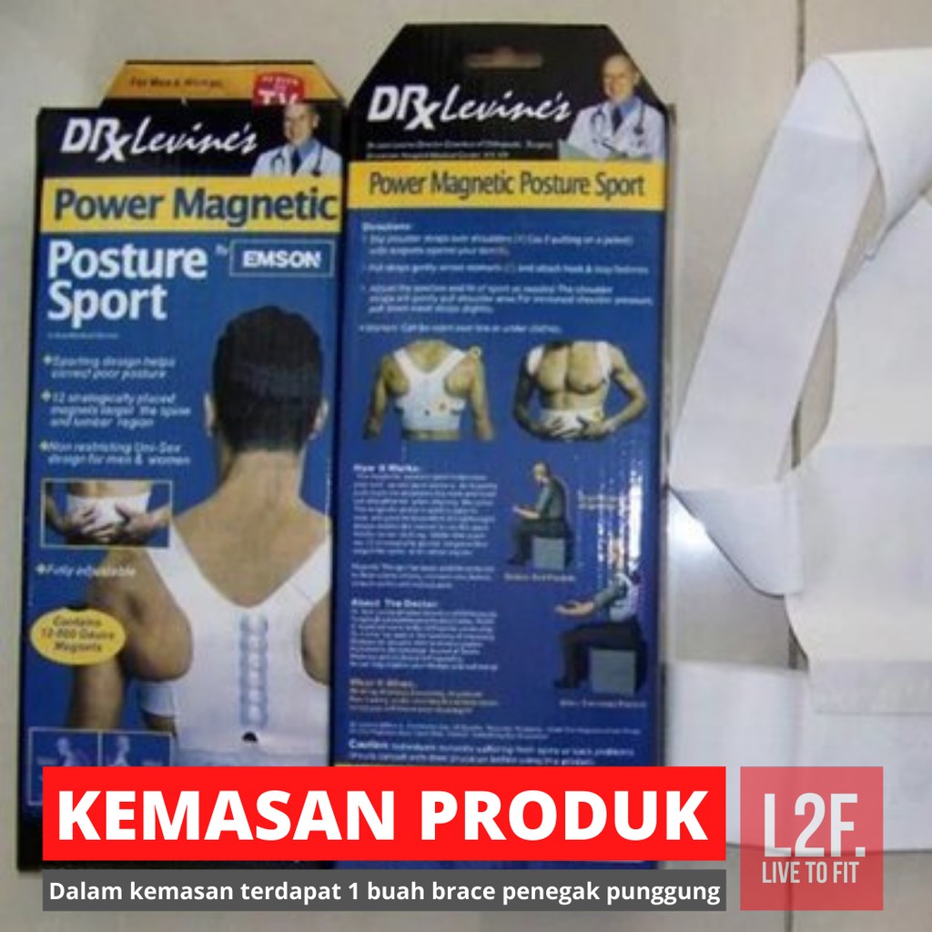 Power Magnetic Back Support Alat Terapi Penyangga Penegak Punggung  Pria Wanita  Posture