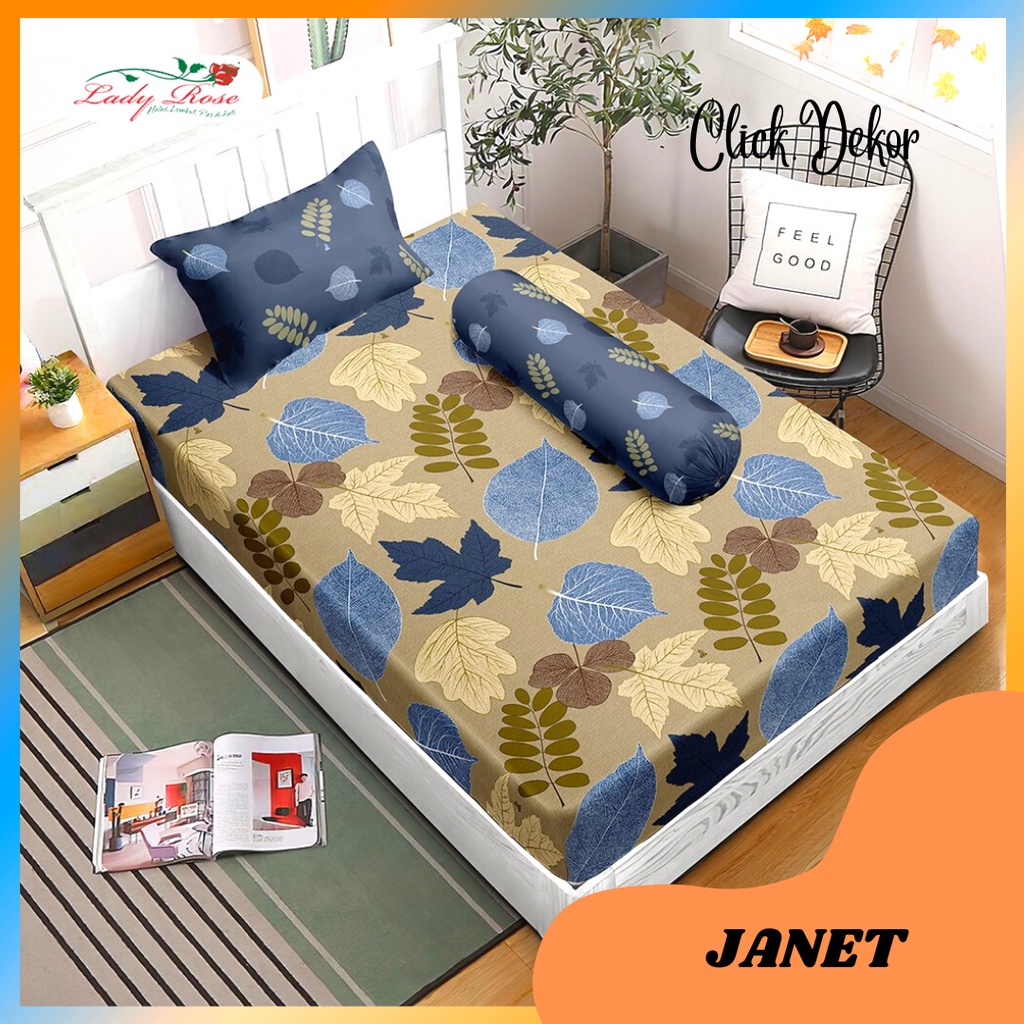 SPREI LADY ROSE SINGLE 120X200 NO 3 JANET SEPREI LADY ROSE TERBARU SEPRAI TEMPAT TIDUR CANTIK SPREI 