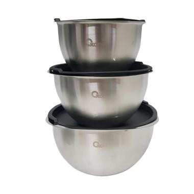 Oxone OX-048 Stainless Steel Mixing Bowl 3 Pcs ⠀