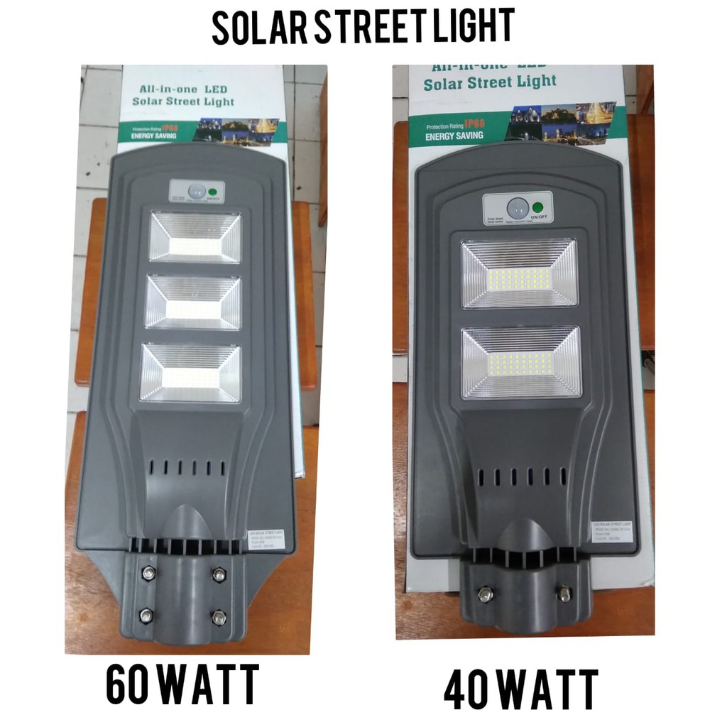 Lampu solar Cell / PJU LED 60 Watt | Shopee Indonesia