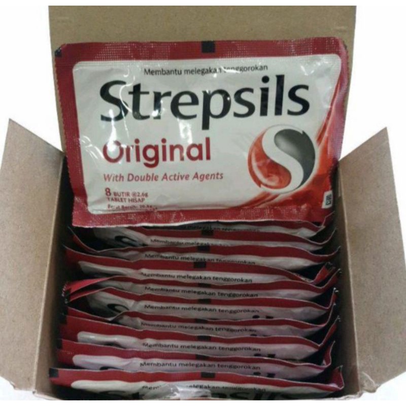 

STREPSIL ORIGINAL - PERMEN STREPSILS - PERMEN PELEGA TENGGOROKAN - PER BKS @ 8 BUTIR