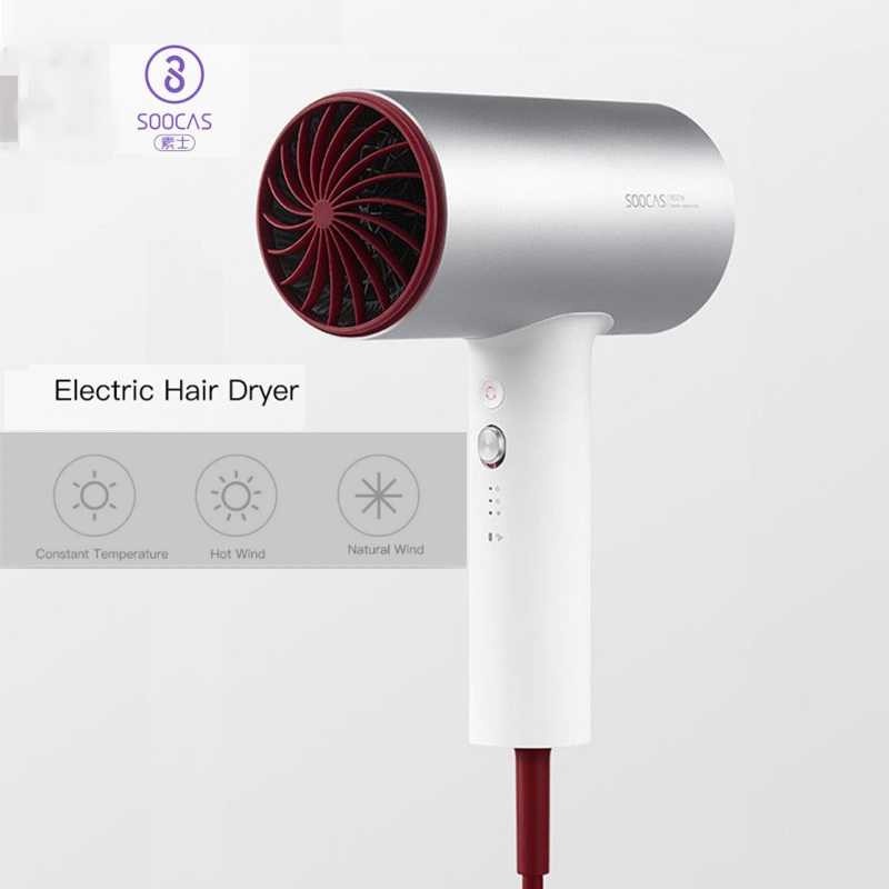 Hair Dryer Strong Airflow Pengering Rambut Alumunium Body1800W