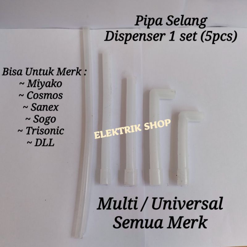 SELANG DISPENSER AIR 1SET (5PCS) / PIPA DISPENSER /  SELANG PIPA DISPENSER 1SET