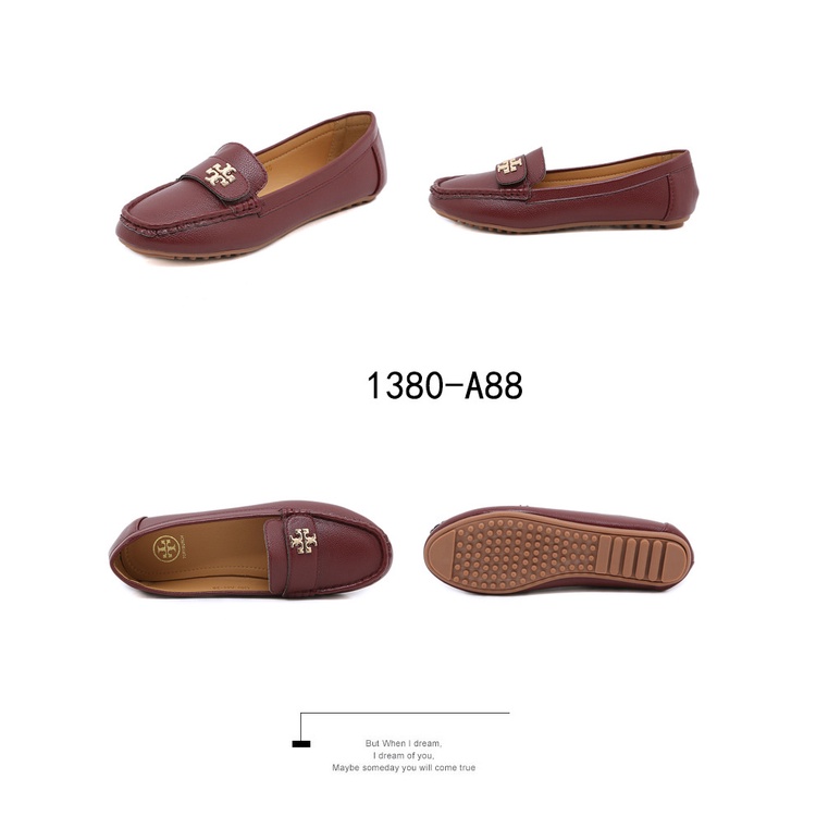 TB Kira Driving Loafer in Leather #1380-A88