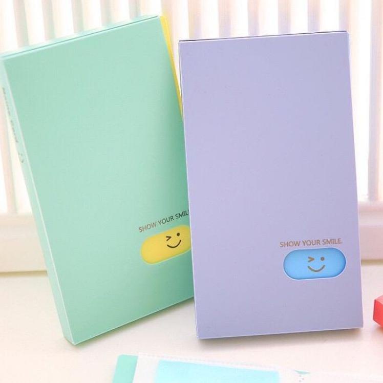 

[KODE RBAMR] Tempat Kartu Nama Photo Lomo Card 120pcs Smiley Multicolor