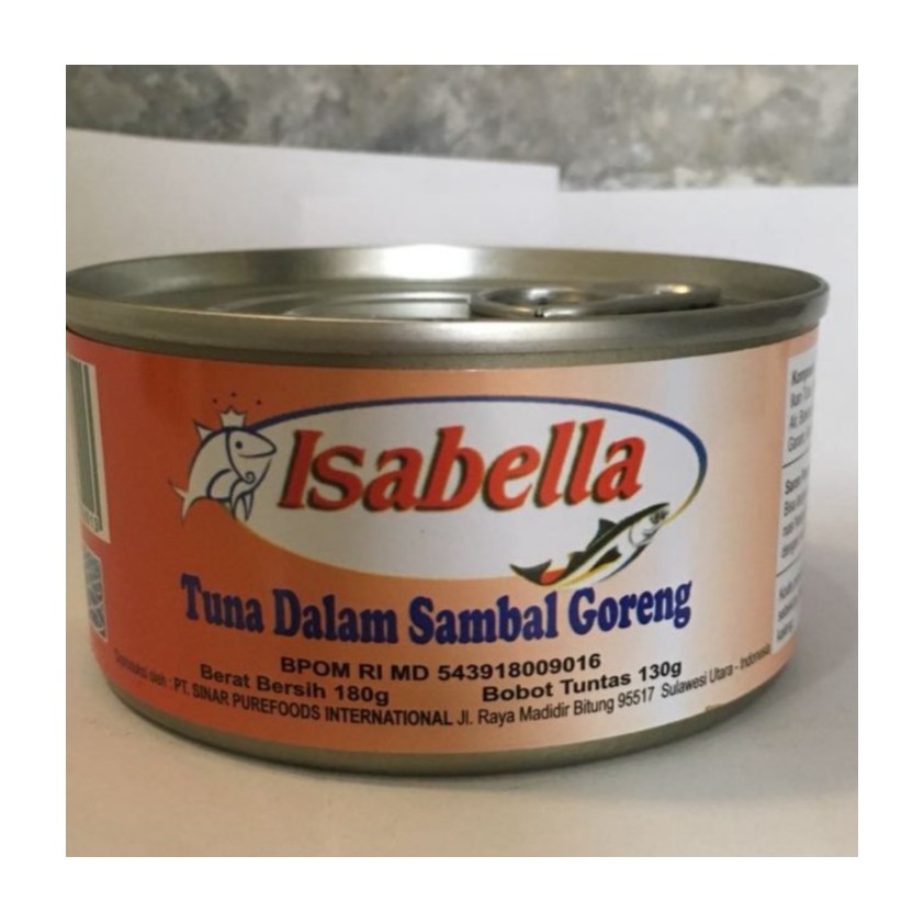 

Isabella Ikan Tuna dalam kaleng 180 gr