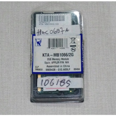 RAM LAPTOP DDR2 2GB KINGSTON KTA-MB1055 2G ORIGINAL