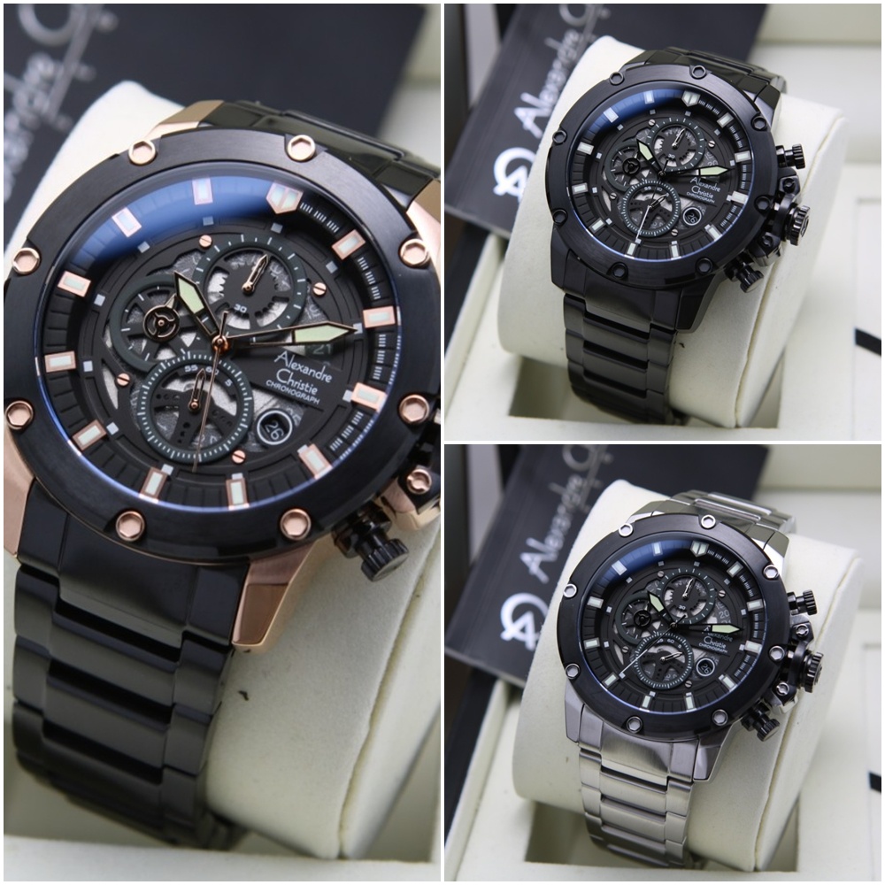 Jam Tangan Pria Alexandre Christie AC 6564 MC Original