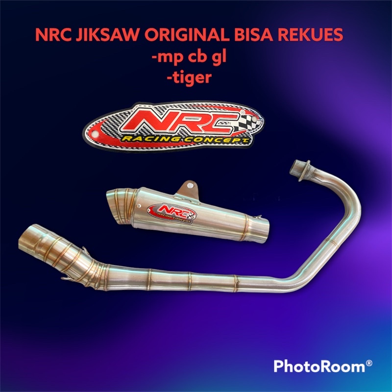 Knalpot Nrc Jiksaw original megapro cb gl tiger leher roll paten