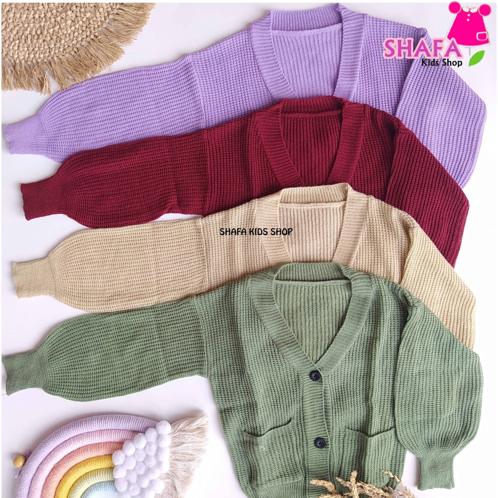 CARDIGAN RAJUT ANAK 1 - 7 TAHUN / SWEATER CARDIGAN RAJUT ANAK PEREMPUAN / CARDIGAN RAJUT BAYI / PAKAIAN ANAK PEREMPUAN / OUTWEAR