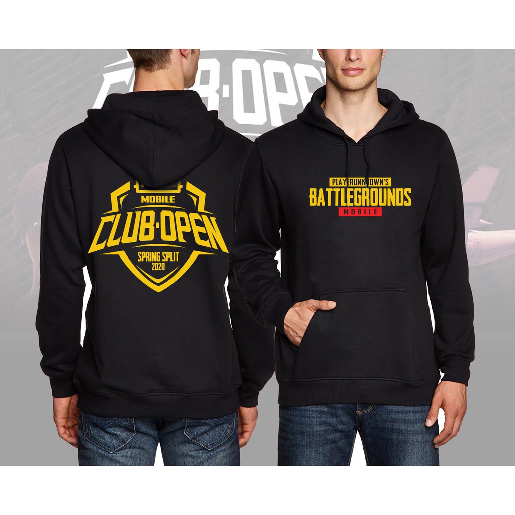 Jaket sweater gaming PUBG CLUB OPEN NEW 2022 BIG SIZE S M 