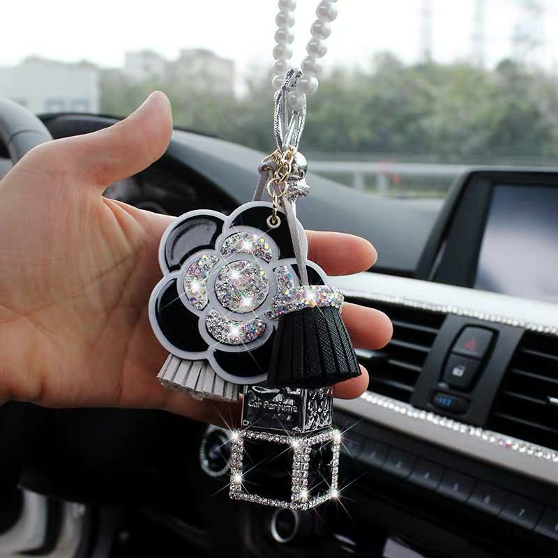 gantungan spion mobil parfume blink bunga Parfum Gantungan Spion Mobil Bunga Middle Mirror Mobil Mewah Swarovski Flower Limited Edition Premium