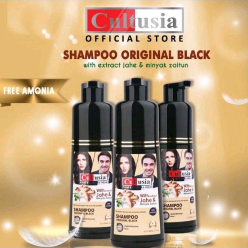 CULTUSIA SHAMPO SEMIR ORIGINAL BLACK & BROWN ( Hitam & Coklat )