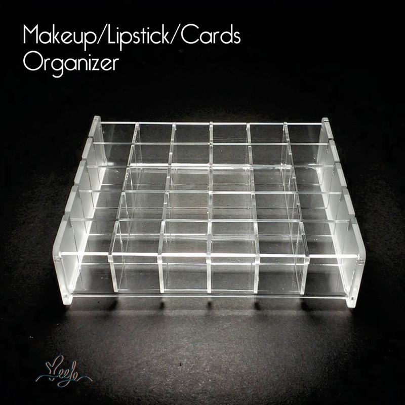 Acrylic organizer for lipstick, jelwery, online shop card | Rak akrilik