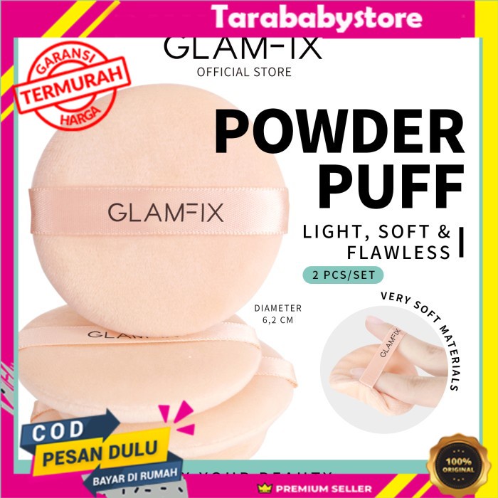 Glam Fix Camelia Loose Powder Puff ORIGINAL