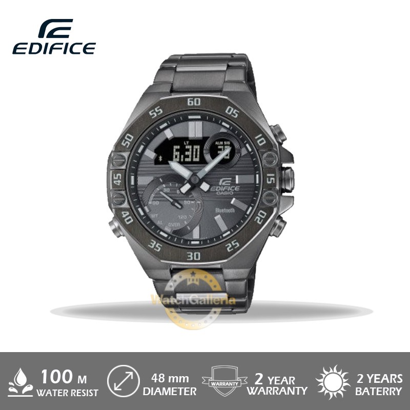 Jam Tangan Pria Casio Edifice ECB-10DC-1BDF / ECB-10DC-1B / ECB-10DC Garansi Resmi