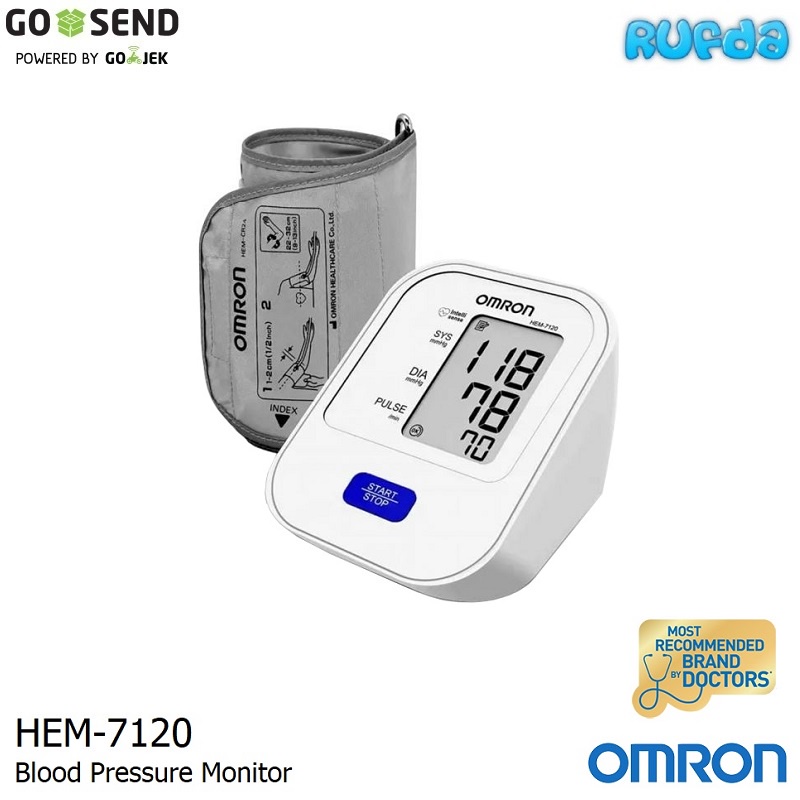 Omron HEM-7120 Automatic Blood Pressure Monitor Alat Tensi Darah Otomatis