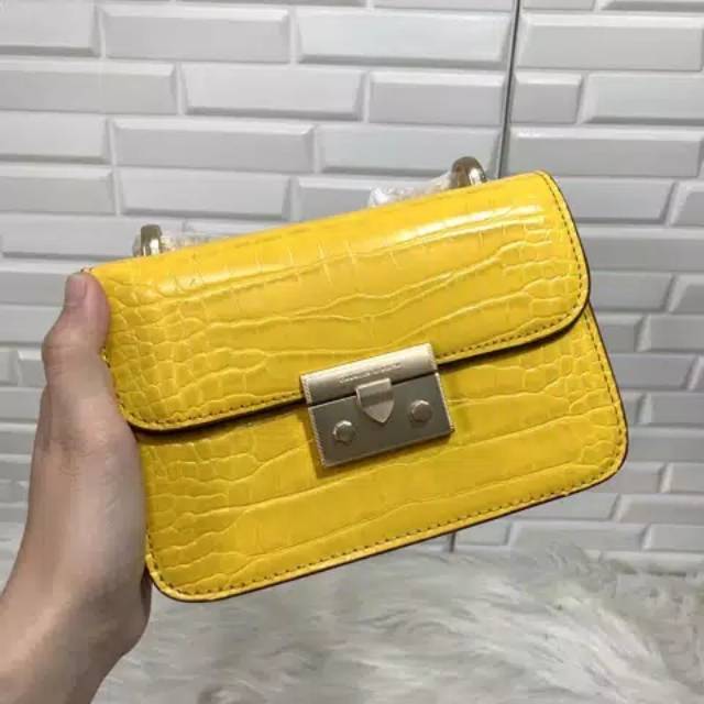 CK WODEN BOXY CROCO CHAIN ORIGINAL CHARLES AND KEITH