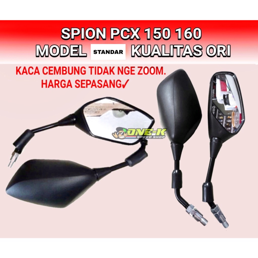 Spion Motor Honda PCX 150 New PCX 160 VARIO 160 Model Standart Kualitas Ori merk K97 HARGA SEPASANG