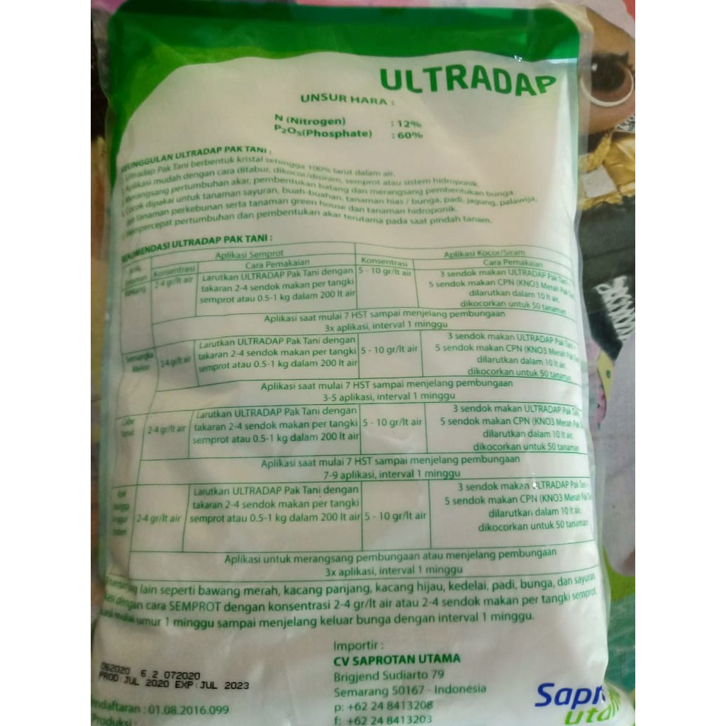 Pupuk buah dan Bunga Magnesium Sulfate (MGSO4) Pak Tani 1 Kg ORIGINAL