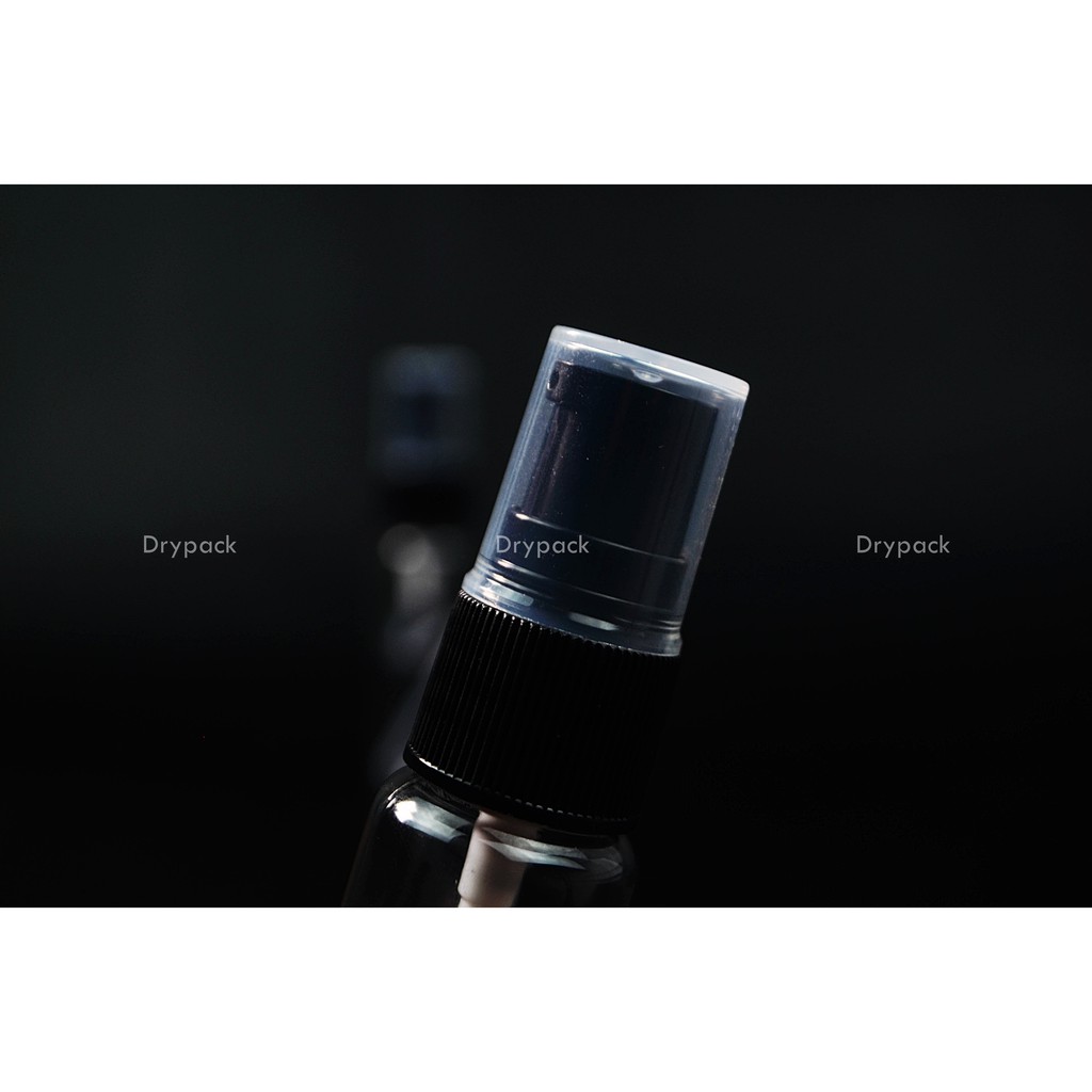 Botol Treatment 20 ml Natural tutup Hitam