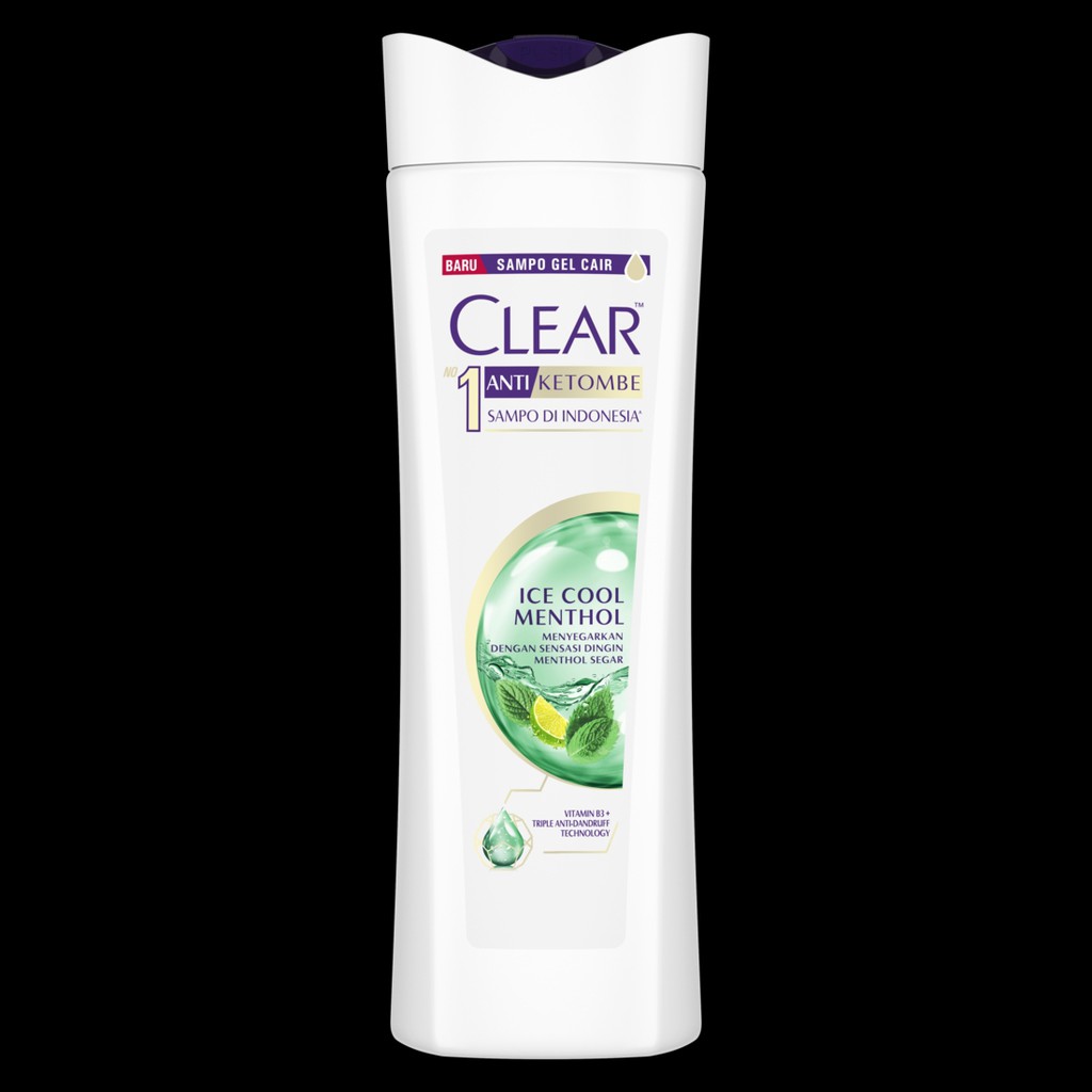 CLEAR SHAMPOO ICE COOL MENTHOL ANTI KETOMBE 300 ML