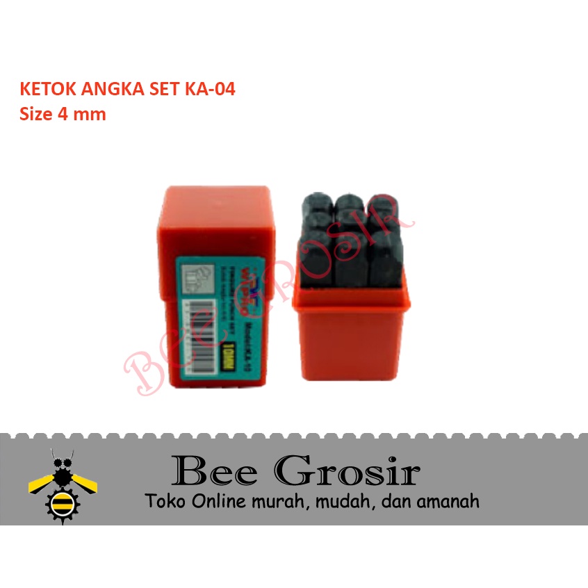 Ketok Angka 4mm 4 mm WIPRO KA-04