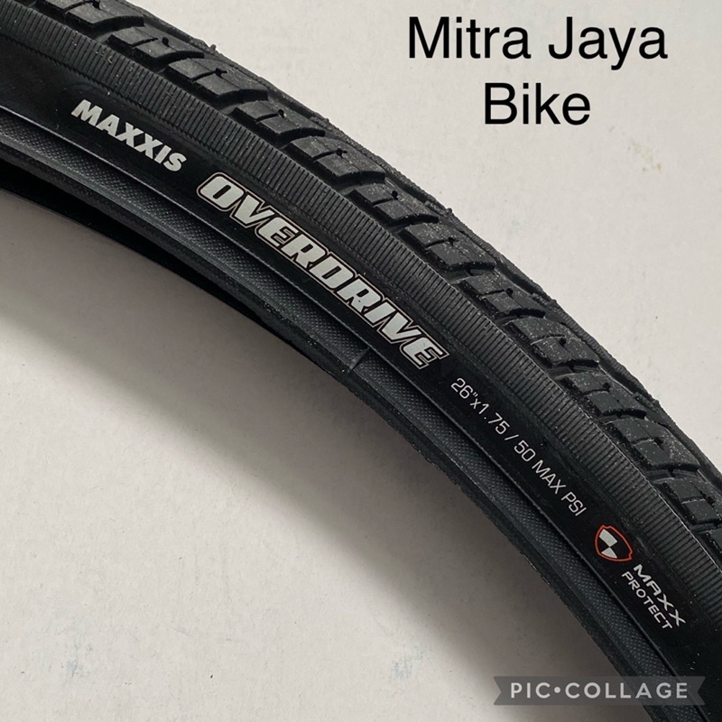 SP75D Ban luar Maxxis Overdrive 26 x 1.75 Nylon Maxx Protect Black