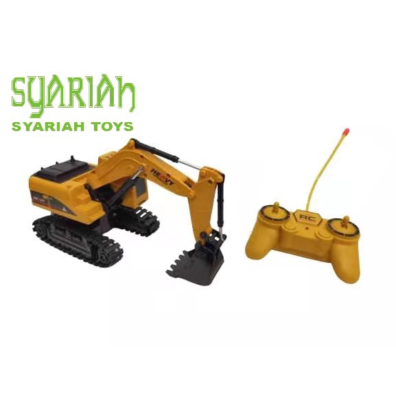 New Syariah Toys Mainan Konstruksi Hengjian Engineering Vehicle Series Beko Shovel Remote Rc