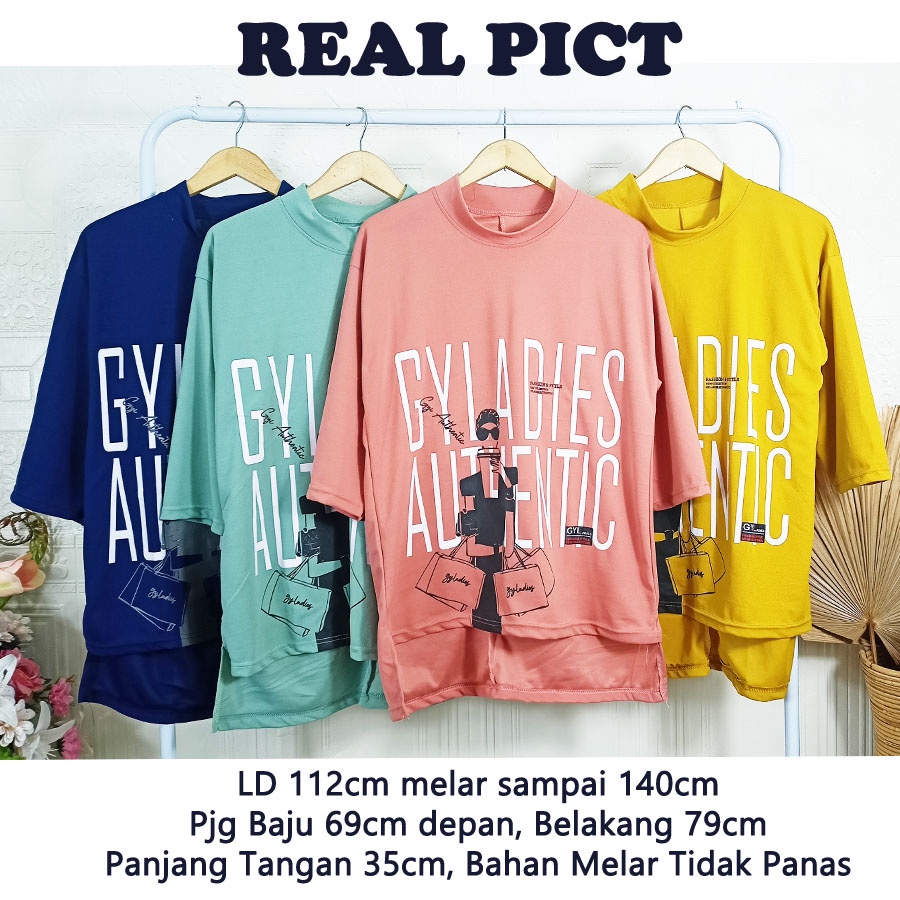 CARLINA GYLADIES ATASAN OVERSIZE TUNIK BLOUSE WANITA