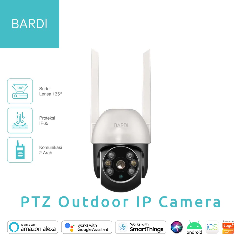 Jual BARDI IP Camera Outdoor PTZ TPD Smart Home Security Wireless CCTV WiFi Shopee Indonesia