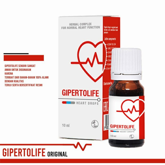 GIPERTOLIFE Asli Original Solusi Atasi Hipertensi Stroke dan Jantung