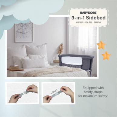 Babydoes CH-MB 169 SN 3in1 Side Bed box bayi tempat tidur bayi