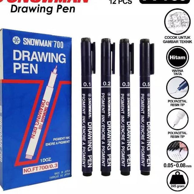 

Paling Populer Drawing Pen - Snowman 0,1 / 0,2 / 0,3 / 0,4 / 0,5 / 0,6 / 0,7 / 0,8 / 1,0 / 2,0 / 3,0 MURAH