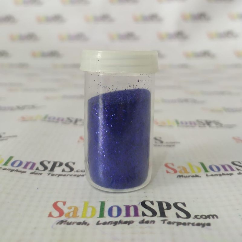 BUBUK GLITER ROYAL BLUE GLITTER POWDER 10GR CUP BESAR