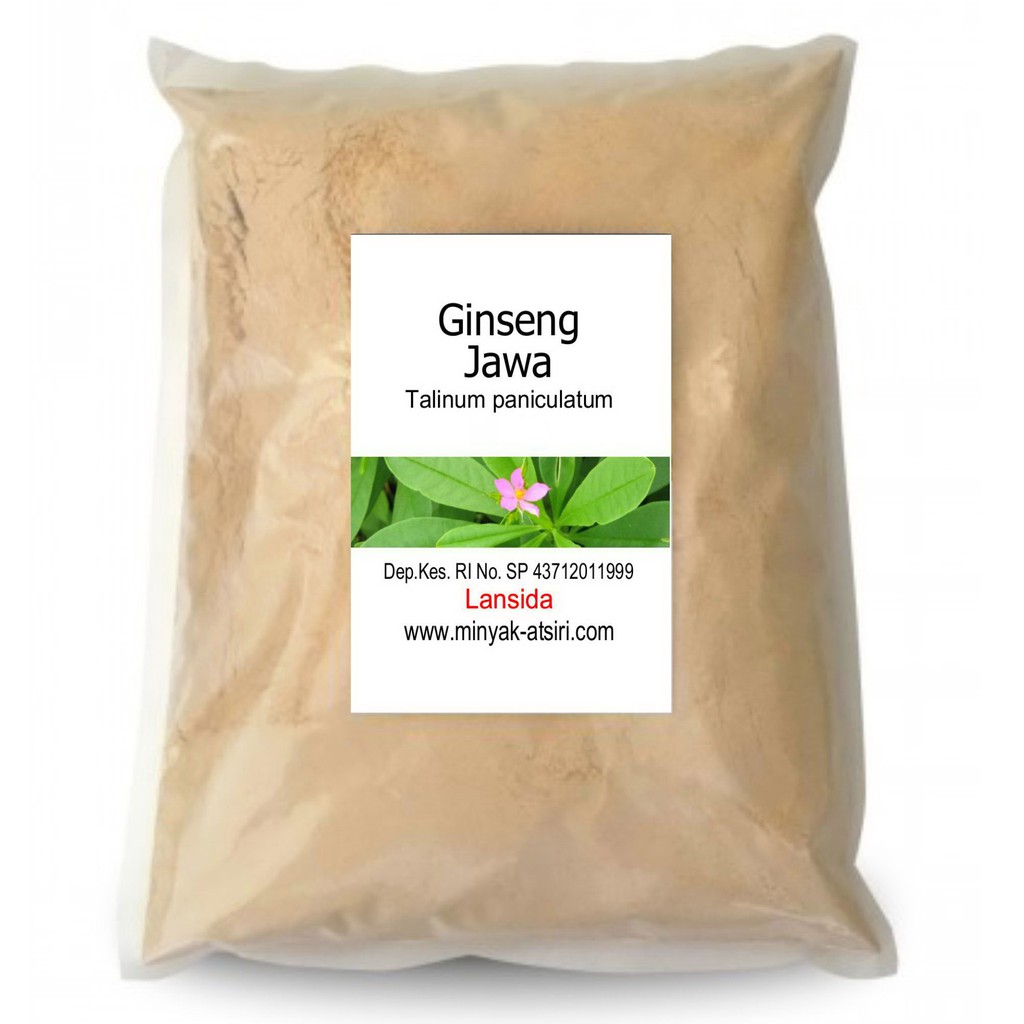 Bubuk Ginseng Jawa 250 g Serbuk Som Jawa Simplisia Kolesom Talinum Paniculatum