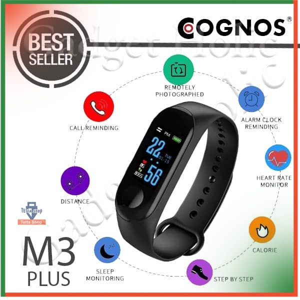 Jam Pintar  M3 Smartwatch Bisa Tersambung ke HP Model M3 plus Smart Band Watch 3 Smartband