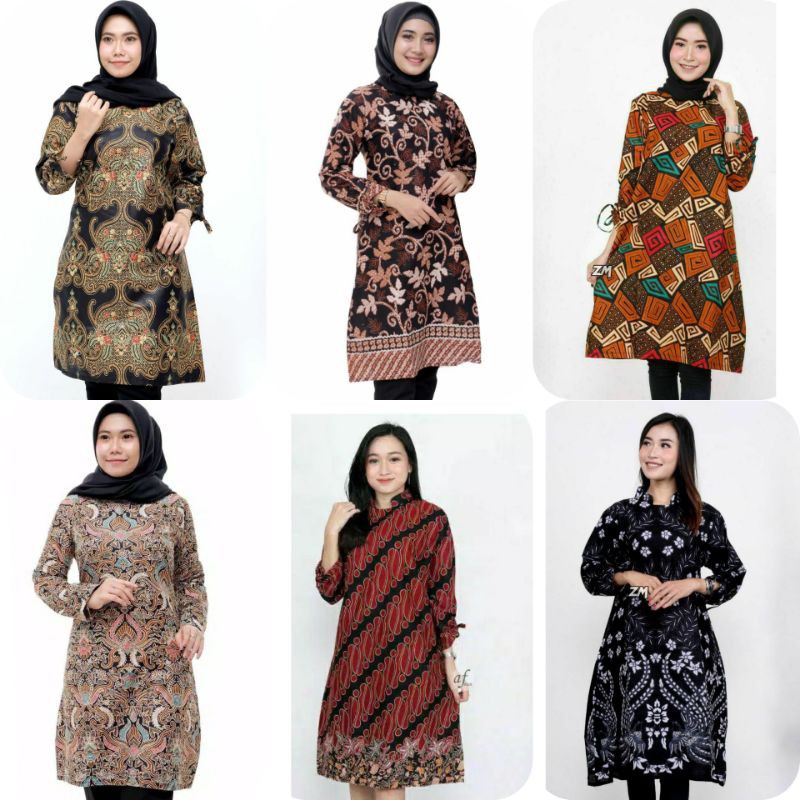 Terlaris SERUT GENES JELITA TUNIC NAVBOR YELBOR WHITBOR CREAMBOR TUNIK BATIK MODERN HRB030 DOLBI DOB