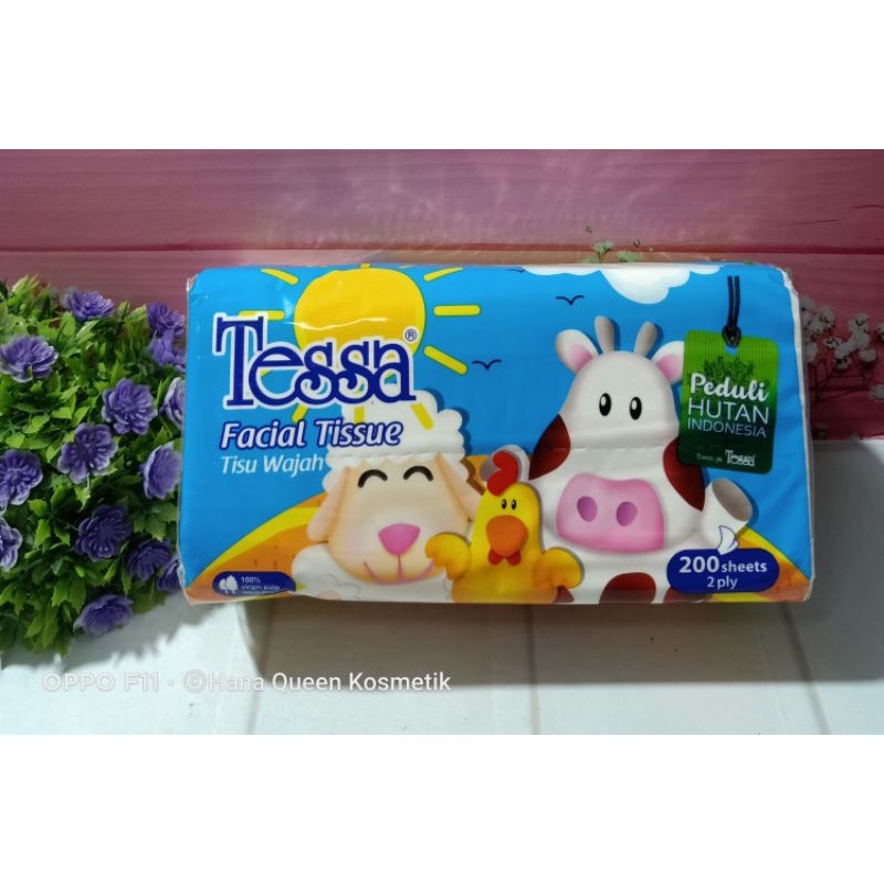 Tisu Facial Tessa 200 Sheets 2 Ply
