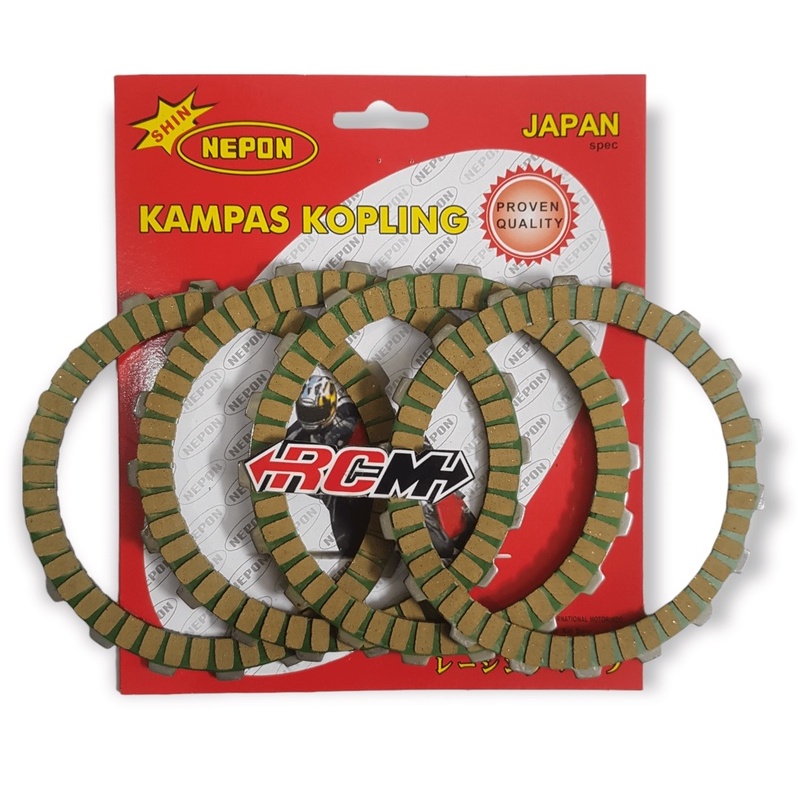 KAMPAS KOPLING COPLING KHARISMA KARISMA SUPRAX 125 SUPRA X125 SUPRA X 125 JUPITER MX OLD LAMA NON KOPLING 1S7 NEPON NEPPON NPP RACING ORI ORIGINAL ASLI ISI 4 PC